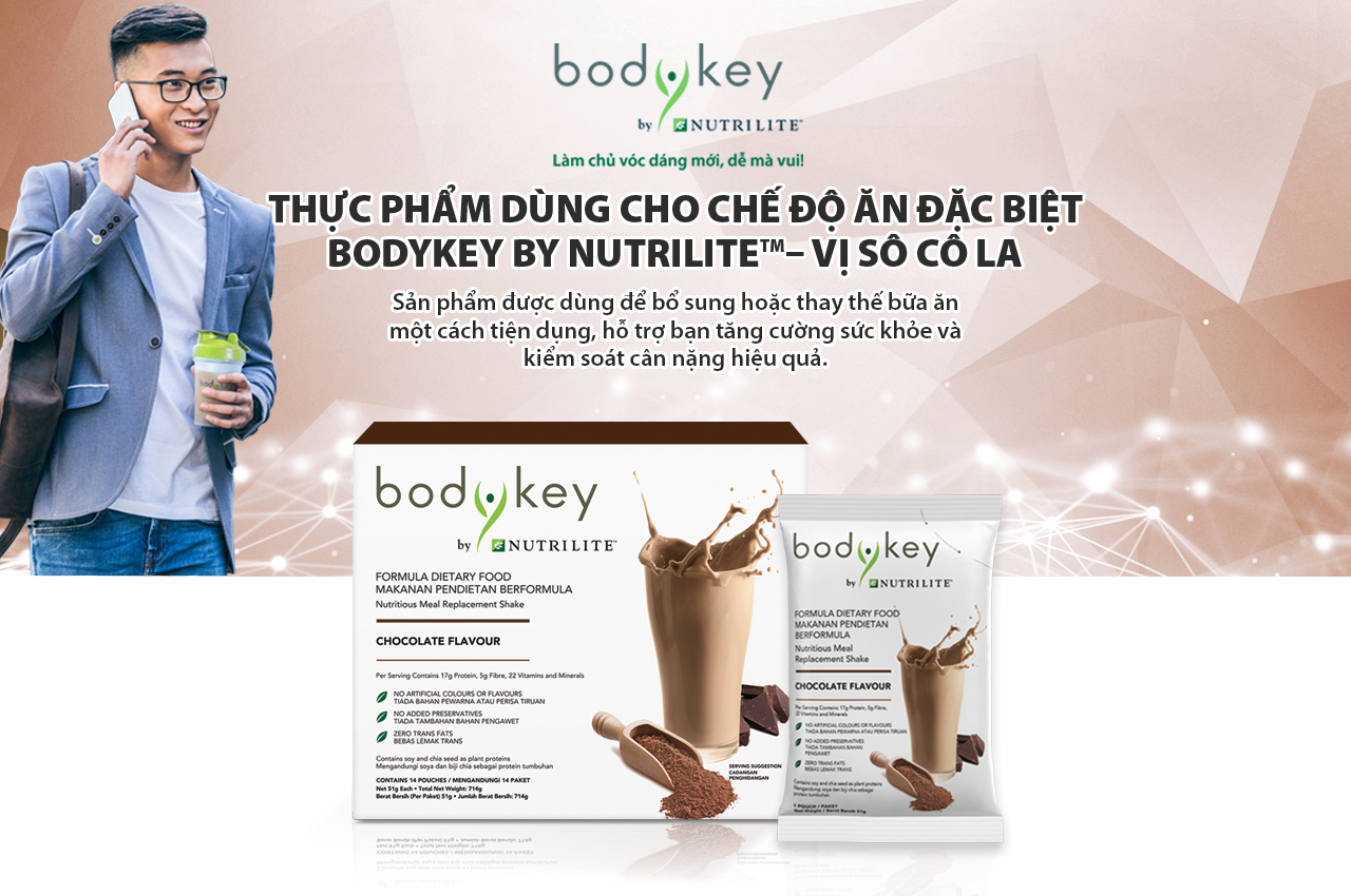 Thực phẩm dành cho chế độ ăn đặc biệt BodyKey By Nutrilite™ – Vị Sô Cô ...